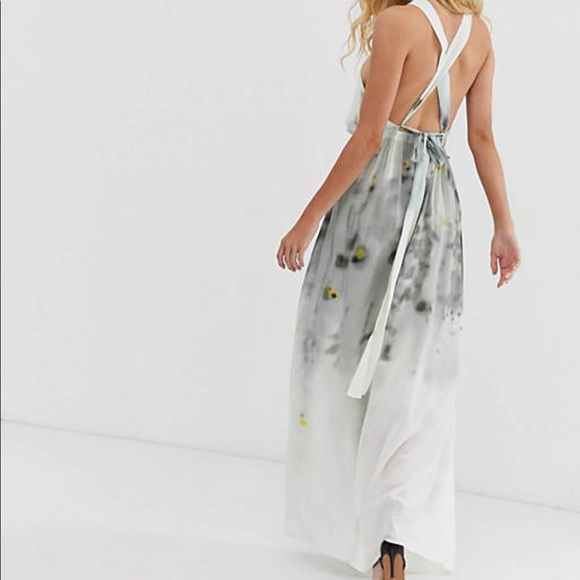 Capsule & Other Stories Watercolor maxi Dress, size 8 - Picture 3 of 6